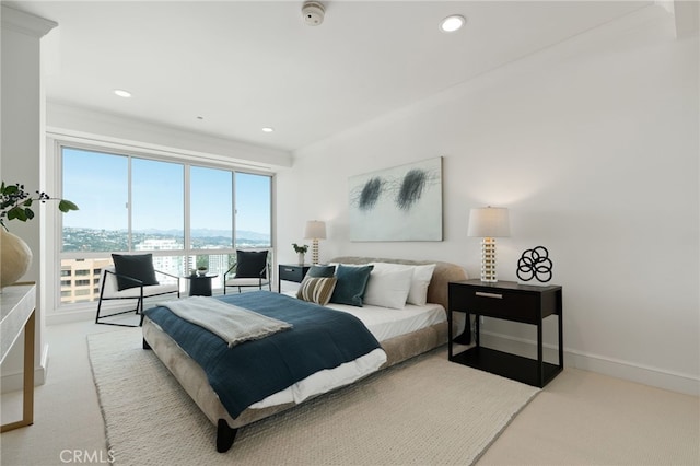 10490 Wilshire Blvd Unit 2704, Los Angeles, CA 90024 - carpeted bedroom with recessed lighting