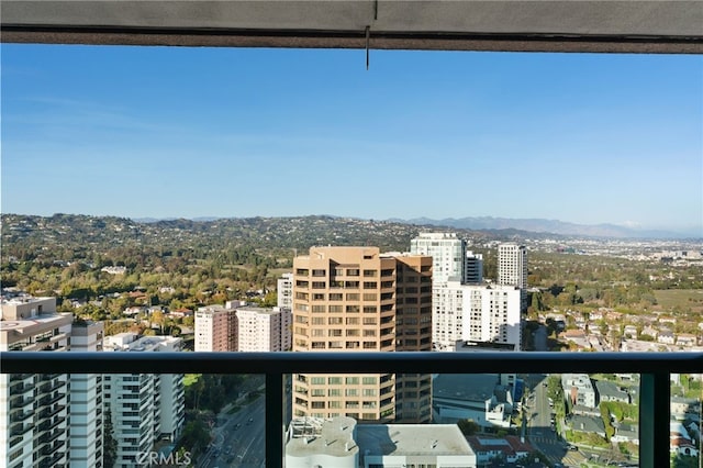 10490 Wilshire Blvd Unit 2704, Los Angeles, CA 90024 - balcony featuring a mountain view and a view of city