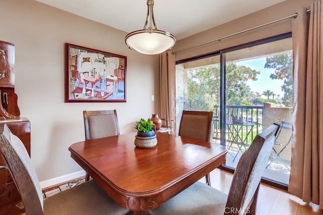 2015 E Broadway Unit 402, Long Beach, CA 90803 - dining area featuring light wood finished floors and baseboards