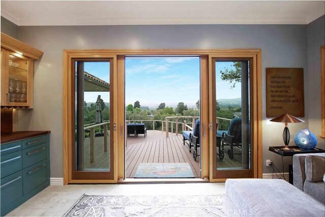 1525 Ramona Dr, Camarillo, CA 93010 - entryway with plenty of natural light and ornamental molding