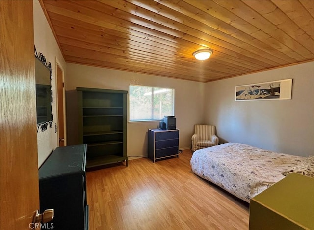44293 Copper Creek Way, Coarsegold, CA 93614 - bedroom featuring wood ceiling and light wood-style floors