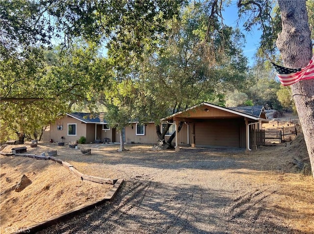44293 Copper Creek Way, Coarsegold, CA 93614 - ranch-style house with dirt driveway