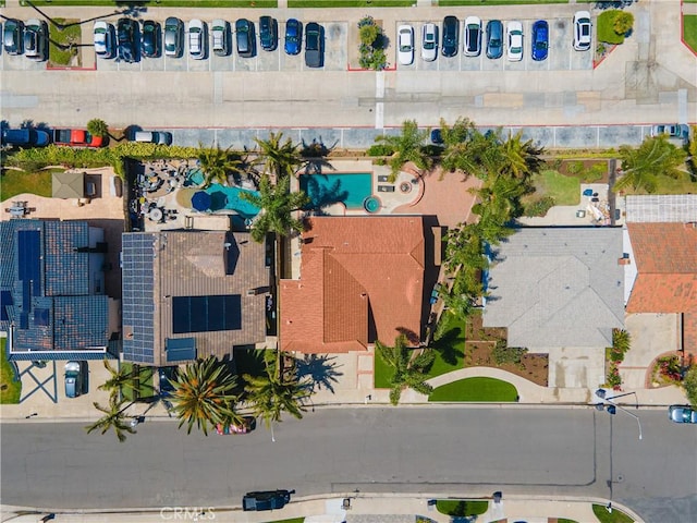 9921 Oceancrest Dr, Huntington Beach, CA 92646 - drone / aerial view of a pool area