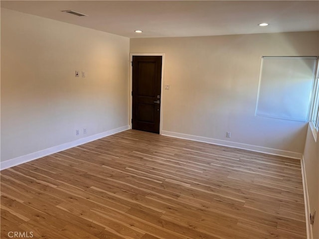 5126 Colfax Ave, Valley Village, CA 91601 - unfurnished room featuring wood finished floors and recessed lighting