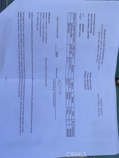 422 Zenon Way, Arroyo Grande, CA 93420 - view of miscellaneous document