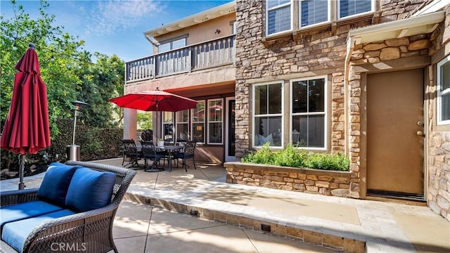 16 Bayleaf Ln, Irvine, CA 92620 - patio / terrace featuring a patio area, outdoor dining space, and an outdoor living space
