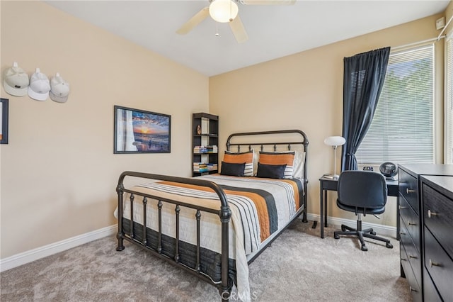 11272 Weatherby Rd, Los Alamitos, CA 90720 - carpeted bedroom featuring an office area and a ceiling fan