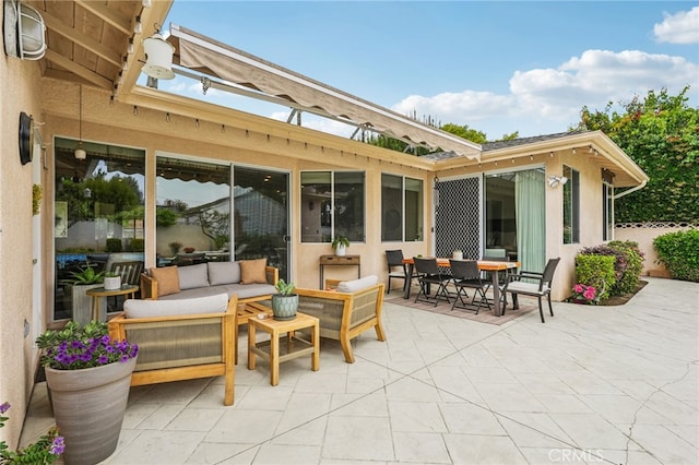 11272 Weatherby Rd, Los Alamitos, CA 90720 - view of patio / terrace with outdoor lounge area and outdoor dining space