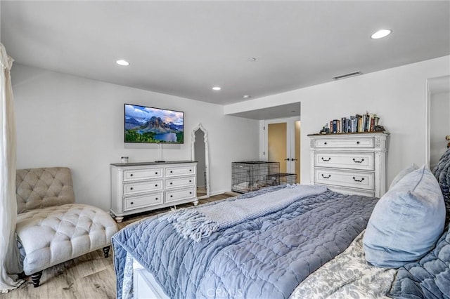 34586 Camino Capistrano Unit A, Dana Point, CA 92624 - bedroom with light wood-type flooring and recessed lighting