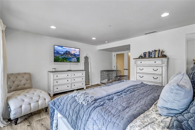 34586 Camino Capistrano Unit A, Dana Point, CA 92624 - bedroom featuring light wood finished floors and recessed lighting