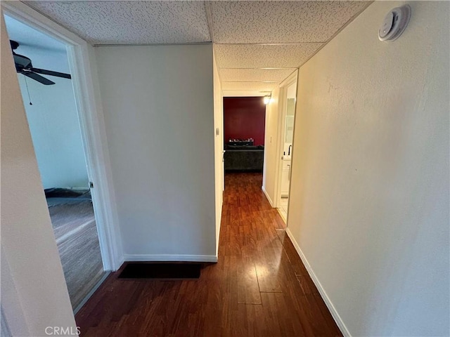 8601 International Ave Unit 271, Canoga Park, CA 91304 - hall with dark wood-type flooring and baseboards