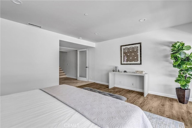 34586 Camino Capistrano Unit B, Dana Point, CA 92624 - bedroom with wood finished floors and recessed lighting