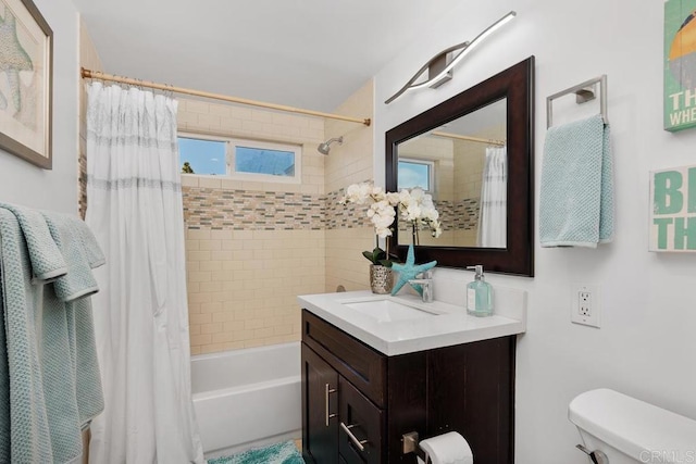 2203 Cameo Rd, Carlsbad, CA 92008 - full bath with vanity and shower / tub combo with curtain