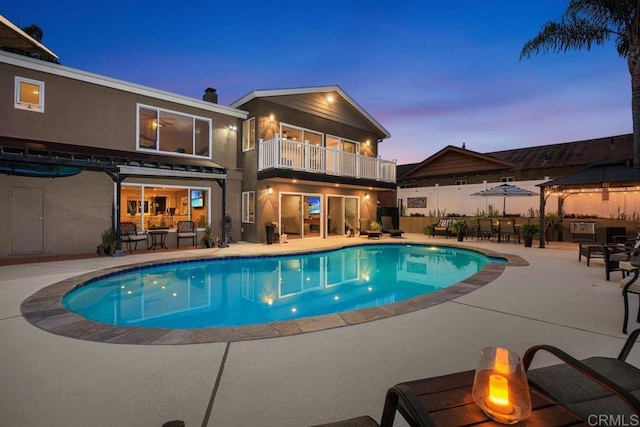 2203 Cameo Rd, Carlsbad, CA 92008 - view of swimming pool with a gazebo and a patio area