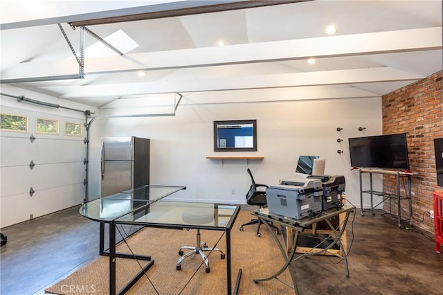 7441 Sylvia Ave, Reseda, CA 91335 - office featuring concrete floors and recessed lighting