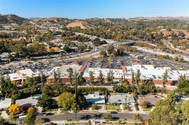 4835 Almidor Ave, Woodland Hills, CA 91364 - aerial overview of property's location with a mountain backdrop