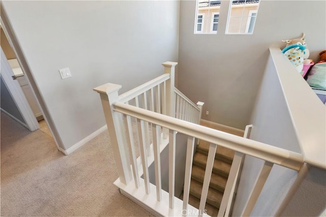 28233 Millstream Ct, Menifee, CA 92585 - staircase featuring carpet floors