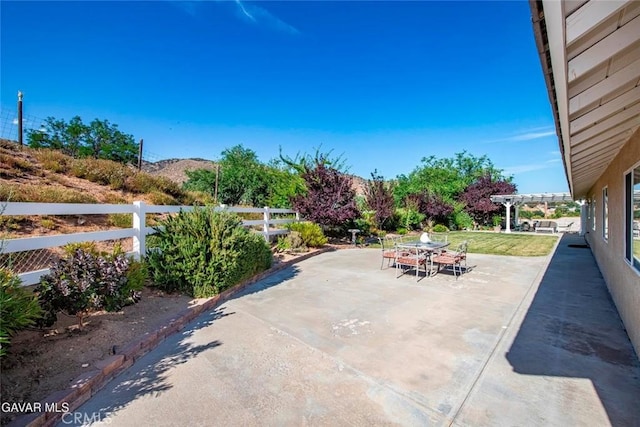 40505 90th St W, Palmdale, CA 93551 - view of patio / terrace featuring outdoor dining area