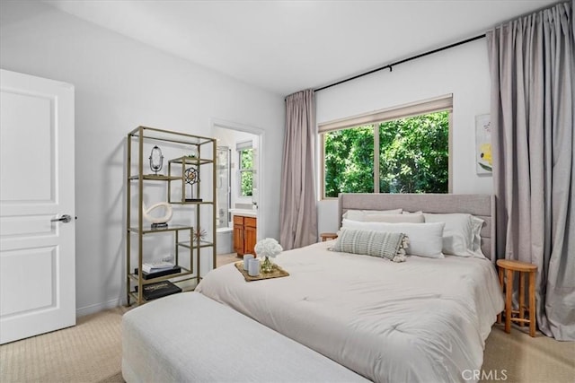 18330 Hanan Ct, Tarzana, CA 91356 - bedroom featuring light carpet and baseboards