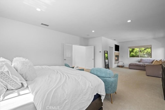 18330 Hanan Ct, Tarzana, CA 91356 - bedroom with carpet flooring and recessed lighting