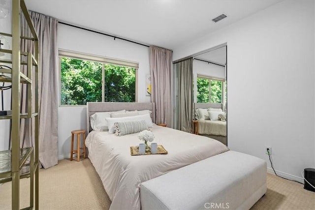 18330 Hanan Ct, Tarzana, CA 91356 - carpeted bedroom featuring multiple windows