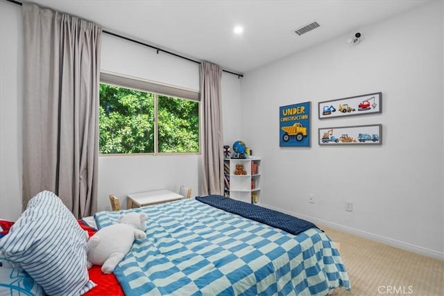 18330 Hanan Ct, Tarzana, CA 91356 - carpeted bedroom featuring baseboards and recessed lighting