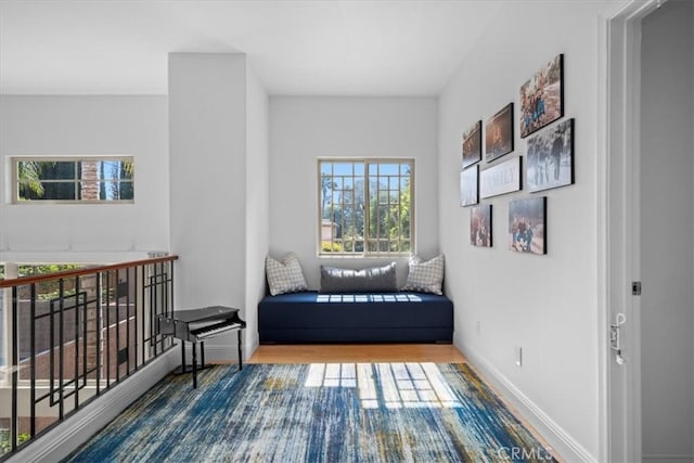 18330 Hanan Ct, Tarzana, CA 91356 - sitting room with baseboards and wood finished floors