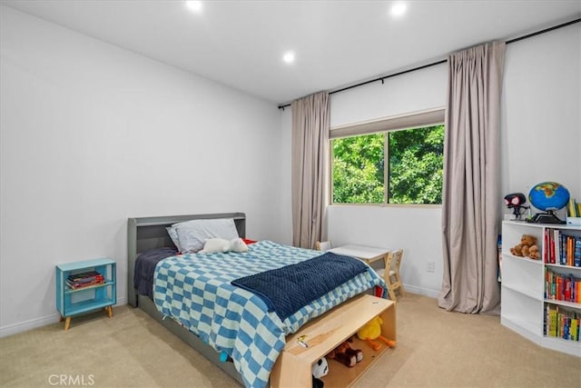 18330 Hanan Ct, Tarzana, CA 91356 - carpeted bedroom featuring recessed lighting and baseboards