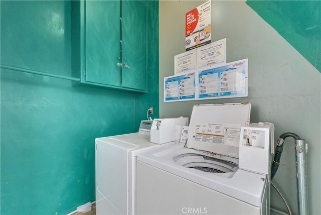 122 Elm Ave Unit 9, Long Beach, CA 90802 - washroom with cabinet space and independent washer and dryer