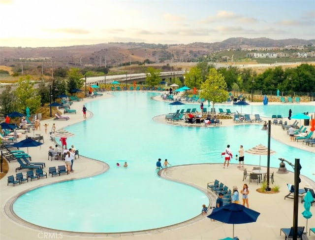 126 Luneta Ln, Rancho Mission Viejo, CA 92694 - community pool featuring a mountain view