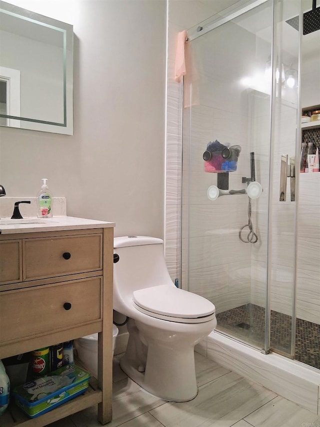 101 Lancer Ave, Oceanside, CA 92058 - bathroom featuring vanity and a shower stall