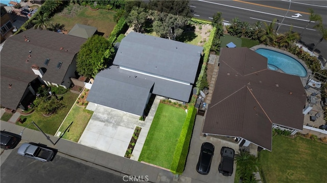 20371 Allport Ln, Huntington Beach, CA 92646 - drone / aerial view of a pool