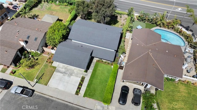 20371 Allport Ln, Huntington Beach, CA 92646 - drone / aerial view of a pool