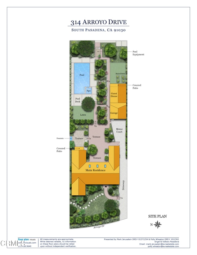 314 Arroyo Dr, South Pasadena, CA 91030 - view of floor plan / room layout