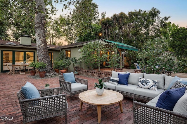 314 Arroyo Dr, South Pasadena, CA 91030 - view of patio featuring an outdoor hangout area