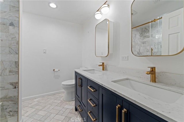 1525 N Hayworth Ave Unit 205, Los Angeles, CA 90046 - full bath with double vanity and a stall shower