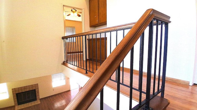 5312 Caminito Cachorro, San Diego, CA 92105 - stairway featuring wood finished floors and baseboards