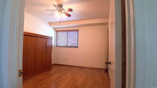 5312 Caminito Cachorro, San Diego, CA 92105 - unfurnished bedroom featuring light wood-style flooring and ceiling fan