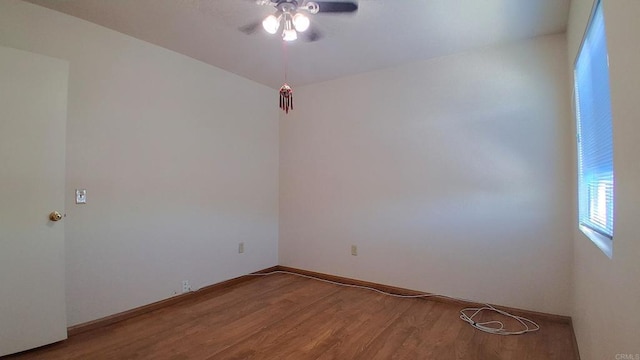 5312 Caminito Cachorro, San Diego, CA 92105 - empty room with ceiling fan and wood finished floors