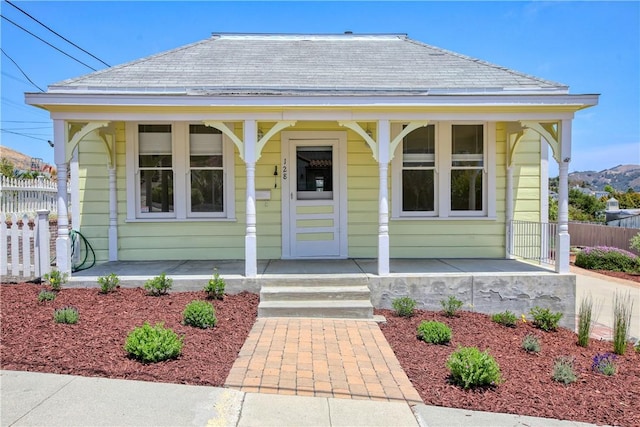 128 N Mason St, Arroyo Grande, CA 93420 - view of front of house with covered porch and roof with shingles