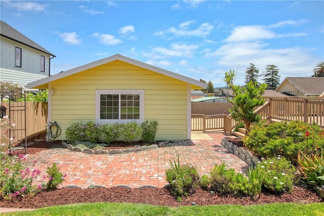 128 N Mason St, Arroyo Grande, CA 93420 - rear view of house with a patio area and a fenced backyard