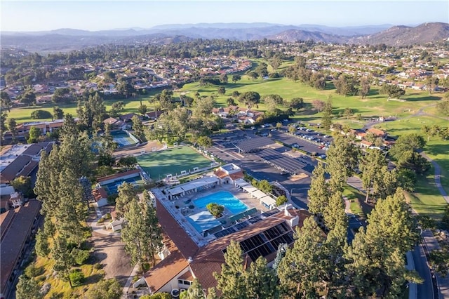 17430 Plaza Otonal, San Diego, CA 92128 - aerial overview of property's location featuring mountains and nearby suburban area