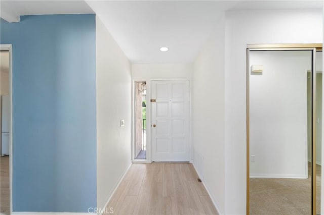 17430 Plaza Otonal, San Diego, CA 92128 - hallway with light wood-style floors and recessed lighting