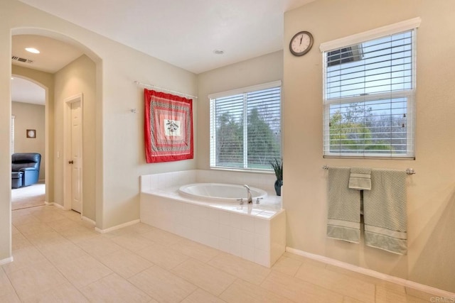 118 Double Eagle, Escondido, CA 92026 - bathroom featuring a bath and tile patterned floors