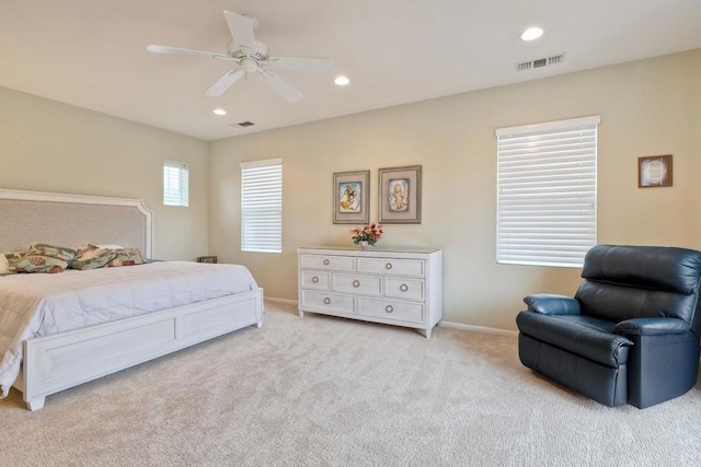 118 Double Eagle, Escondido, CA 92026 - carpeted bedroom featuring recessed lighting and ceiling fan