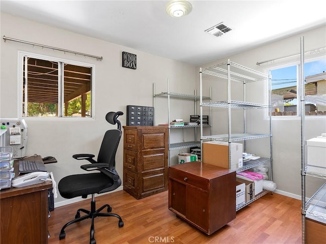 334 N Lomita St, Burbank, CA 91506 - office area with wood finished floors and plenty of natural light