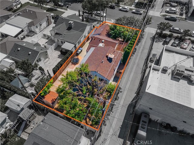 334 N Lomita St, Burbank, CA 91506 - aerial perspective of suburban area with property boundaries highlighted