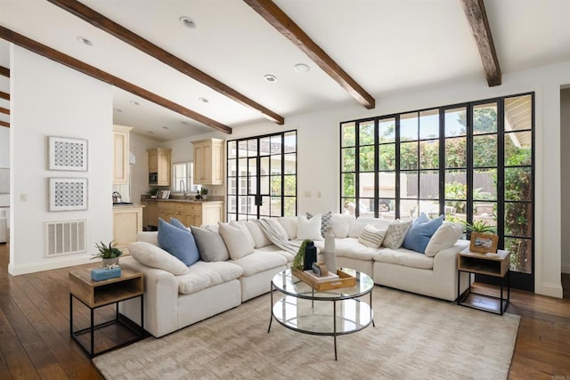 8031 La Jolla Shores Dr, La Jolla, CA 92037 - living room with light wood-type flooring and recessed lighting