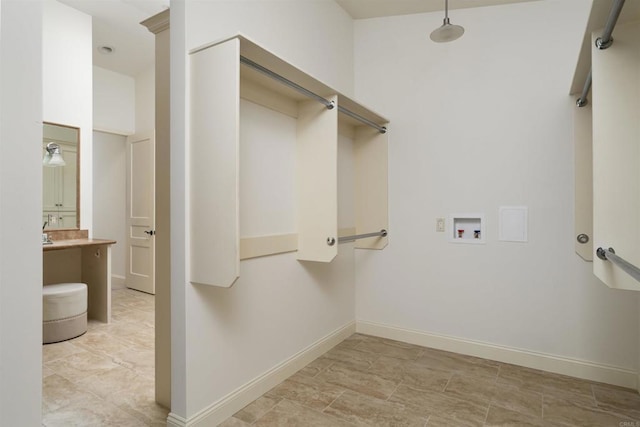 8031 La Jolla Shores Dr, La Jolla, CA 92037 - laundry room with washer hookup and baseboards