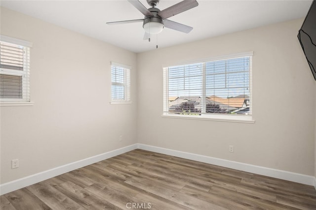 27 Bentwater Loop, Chico, CA 95973 - unfurnished room featuring wood finished floors and a ceiling fan